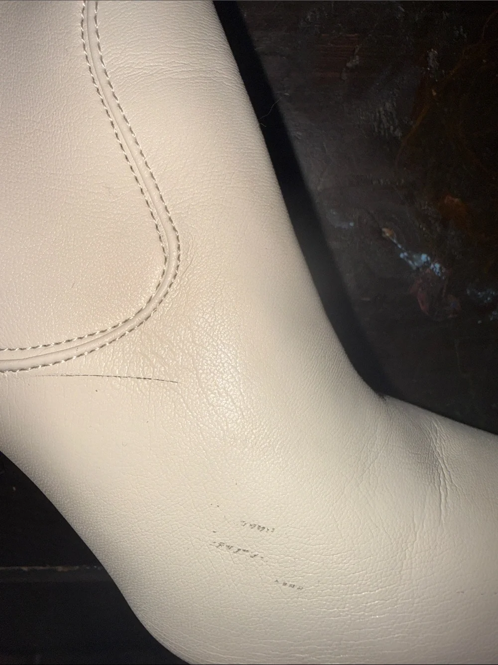 Guess White Over-the-Knee Block Heel Boots